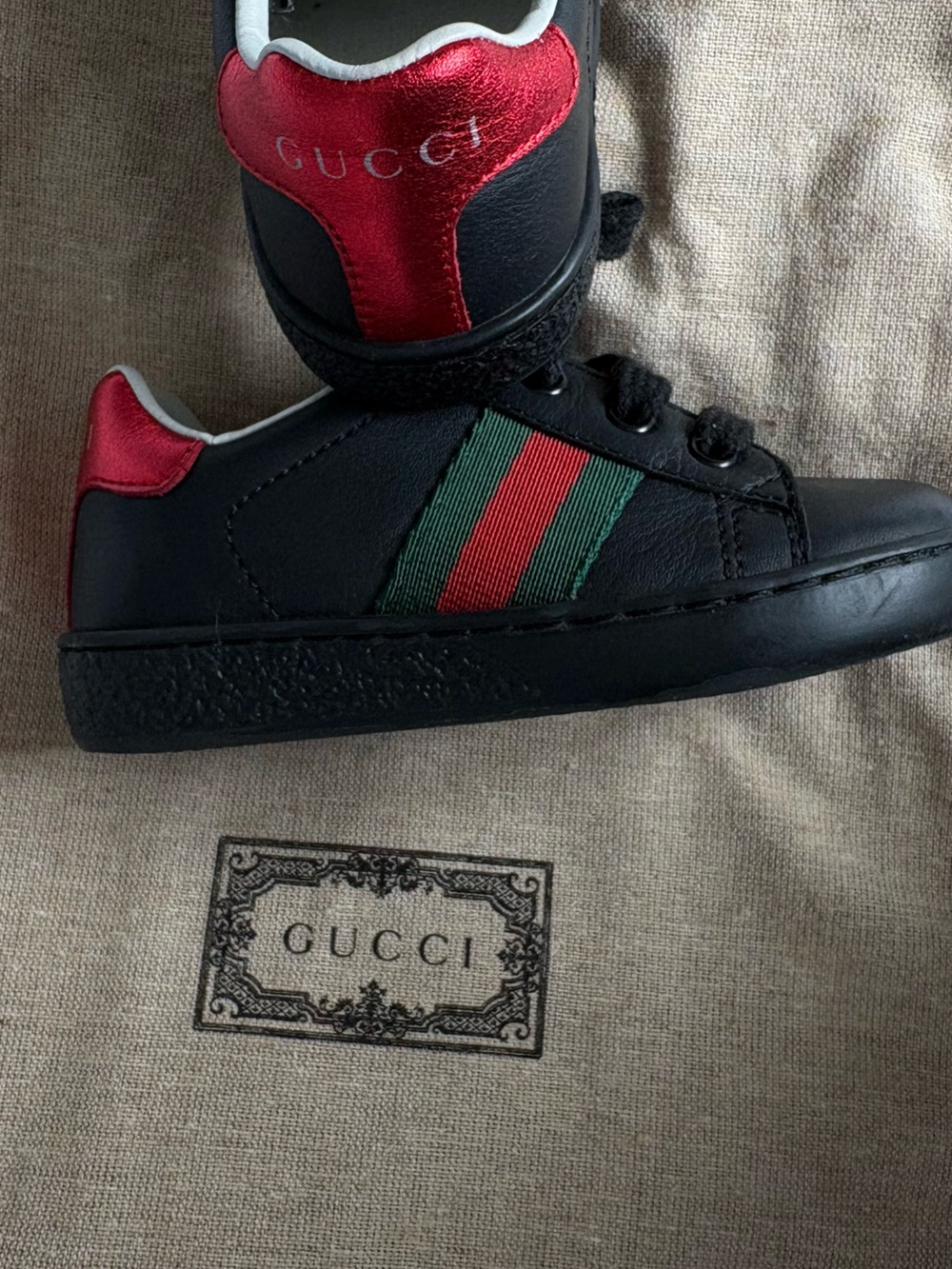 Gucci Olive Green Embossed Box
